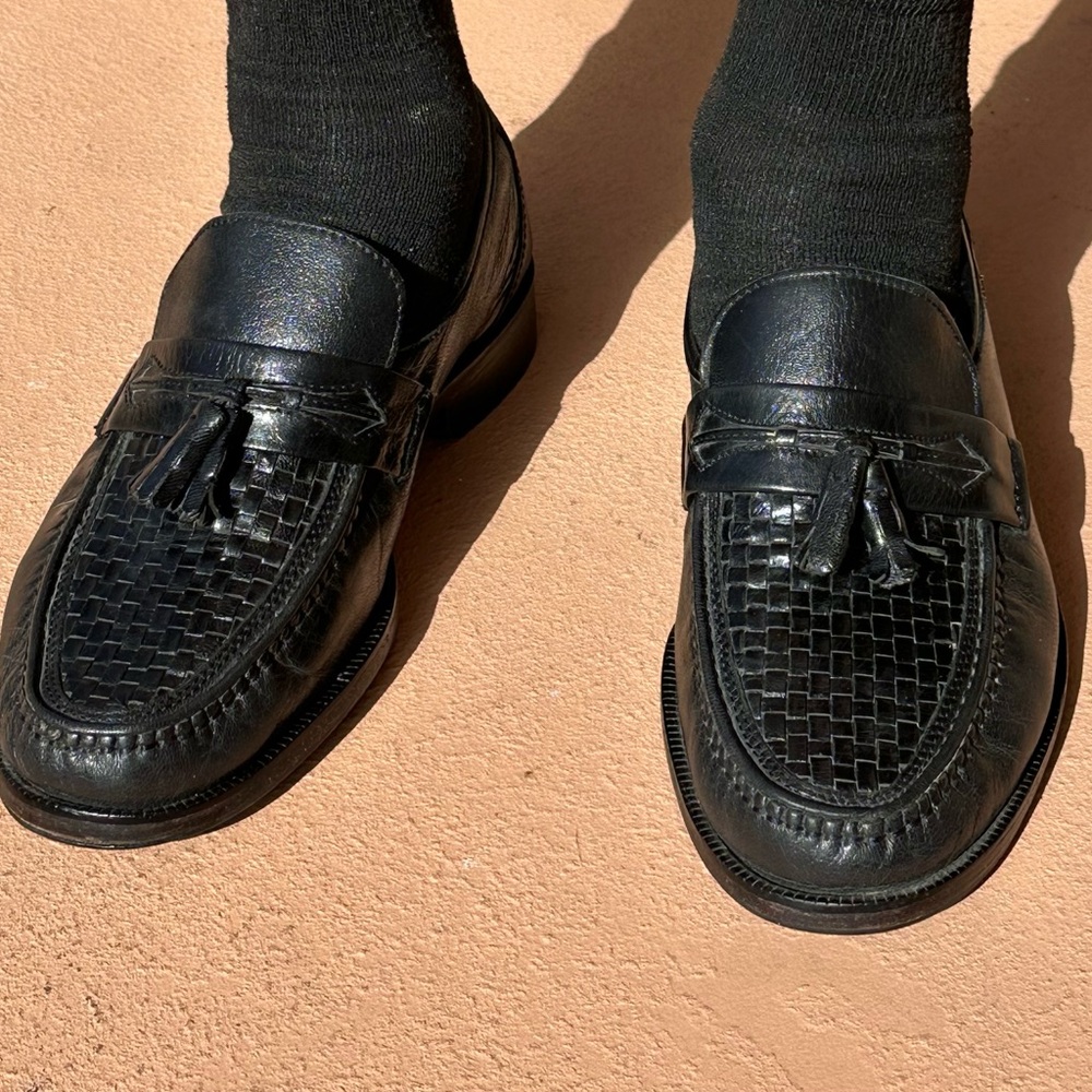 Stafford Black Loafers with Tassels